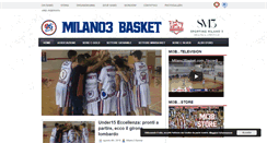 Desktop Screenshot of milano3basket.com